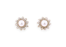 Virgin love sunflower pearl studs
