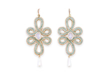 Baroque style statement earrings