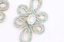 Baroque style statement earrings