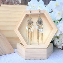 Designer collection golden crystal drops