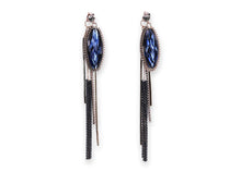 Ocean myth sapphire tassel earrings