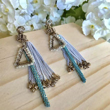 Boho wind braid tassel earrings