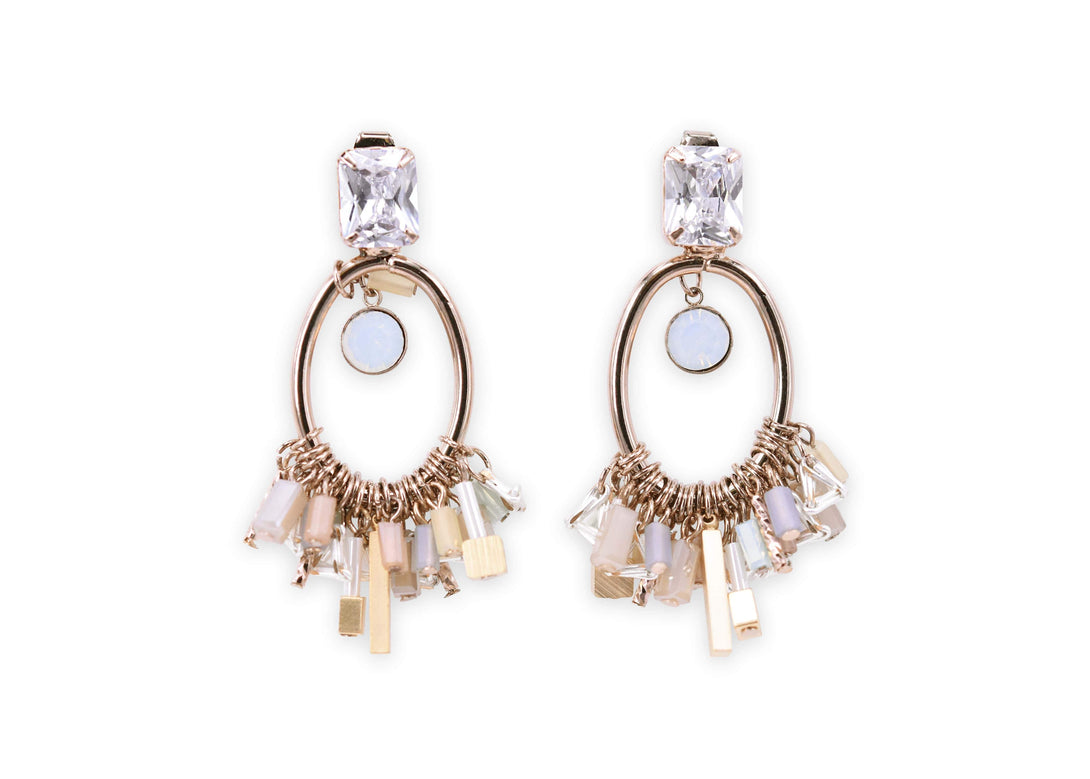 color-changing hoop crystal earrings