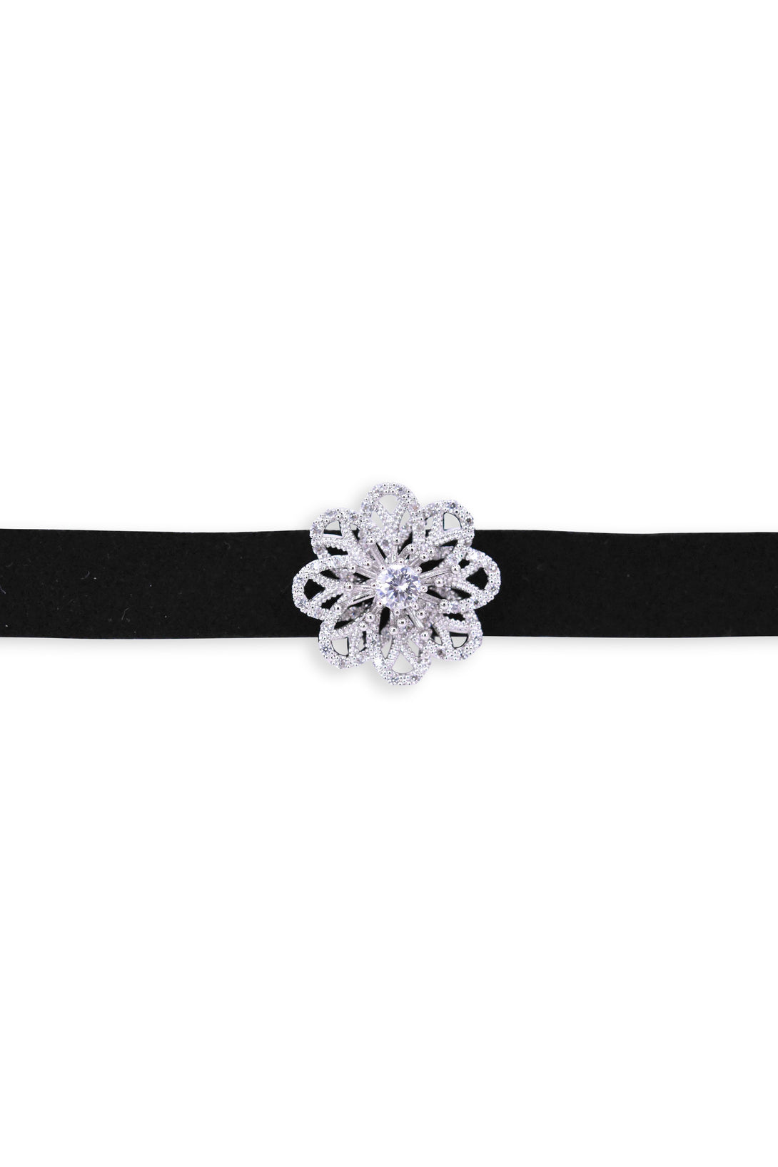 Classic Crystal Flower shaped Choker