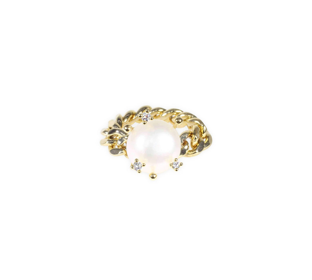 Pearl chain ring