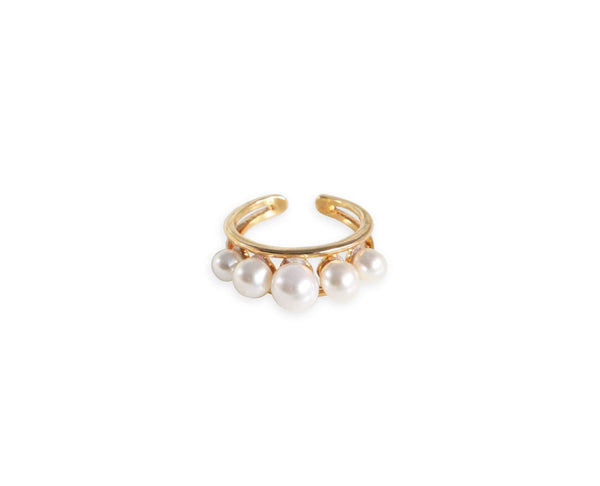 Gemini pearl ring